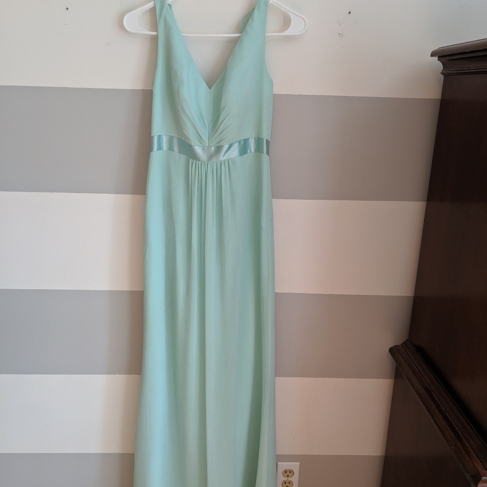 David's Bridal Mint Green Dress sz 2 worn once